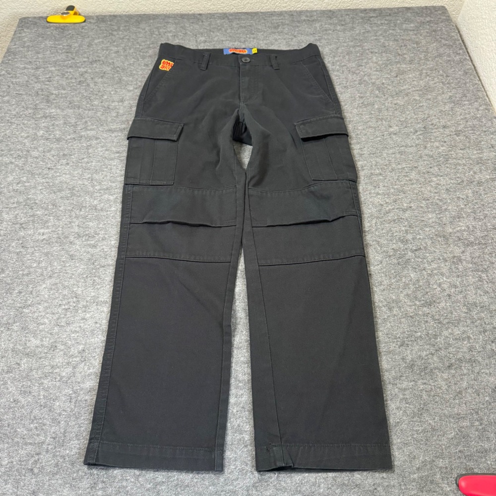Empyre Relaxed Fit Capri Cargo Pants Black Skate Streetwear Size 25 Womens